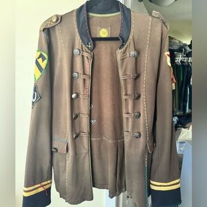 Double D Ranch Embroidered Military Jacket
